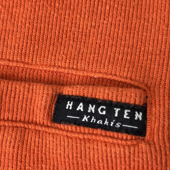 Vintage Hang Ten Men's Orange Button-Up Vest - Picture 3 of 9